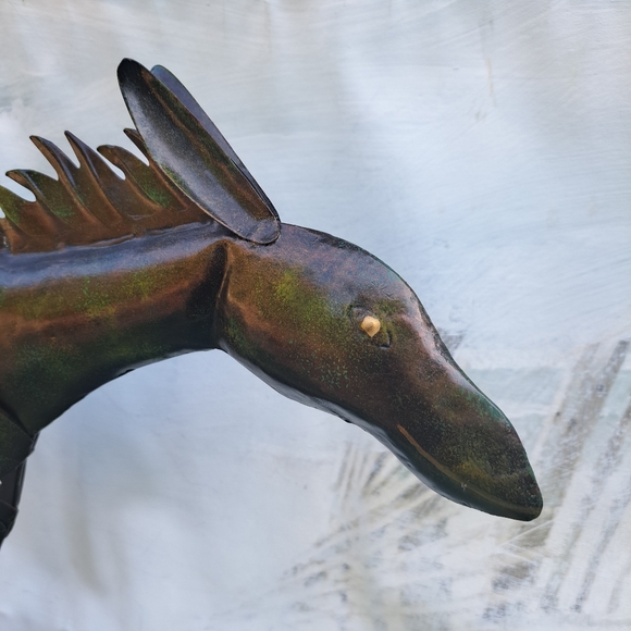 Metal Horse Sculpture Brutalist Style - Picture 4 of 17